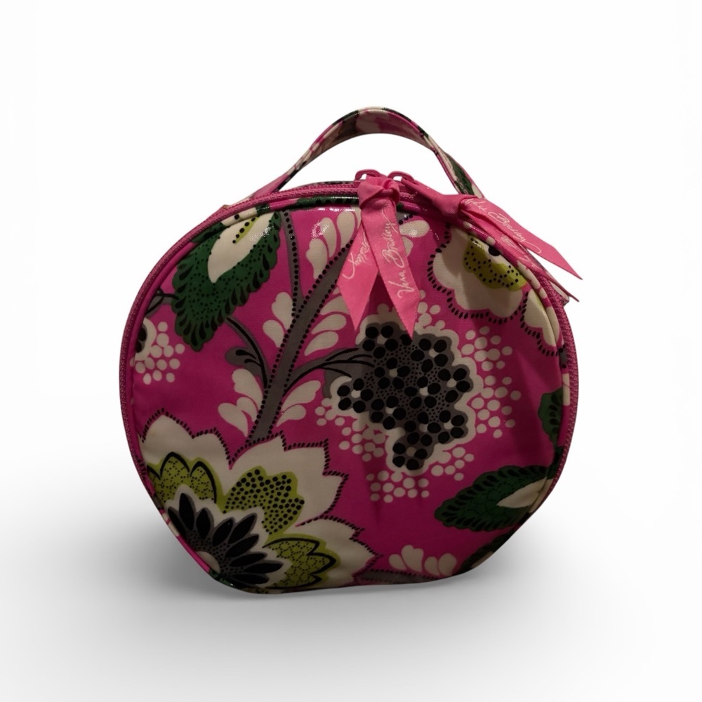 Vera Bradley Hatbox Cosmetic Bag in the retired "Priscilla Pink"